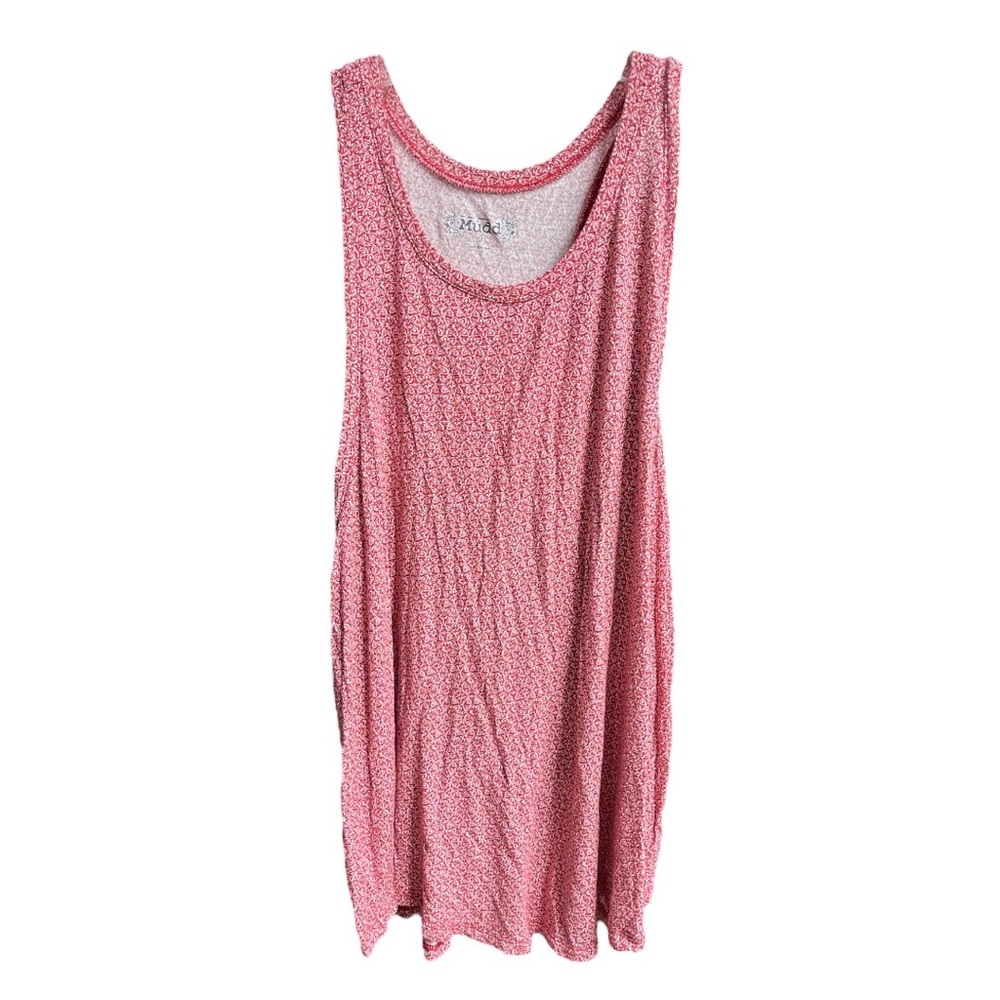 Mudd Floral Medallion Tank Top Maroon White Size Medium
